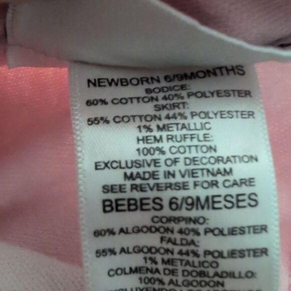 Vintage Infant Youngland Pink Yellow Seersucker Floral Summer‎ Dress - Picture 4 of 6